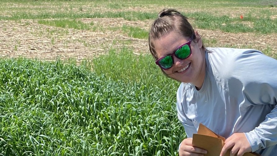 Bridget McKinley and cover crops