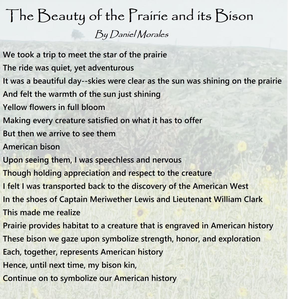 prairie poem